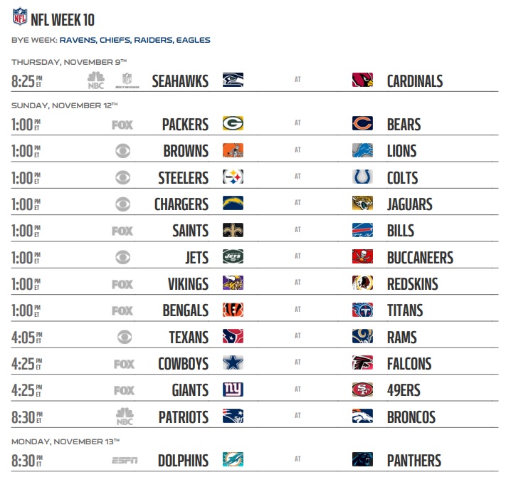NFL 2017 Week 10 OT Lets make it to 2 pages NeoGAF